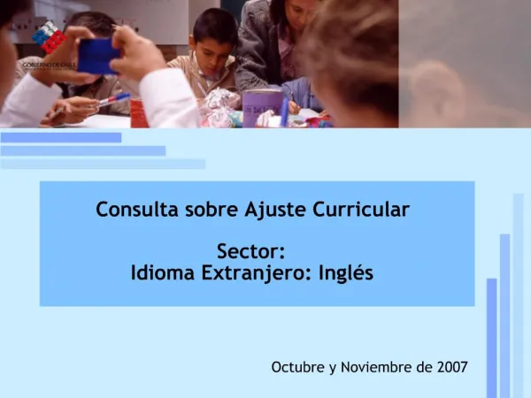 Reforma curricular: estado de la discusi n