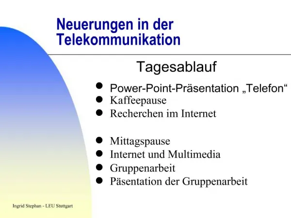 Neuerungen in der Telekommunikation