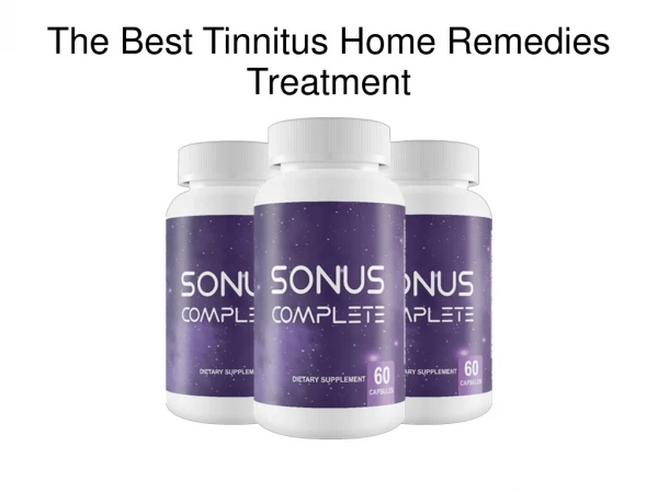 The Best Tinnitus Home Remedies Treatment