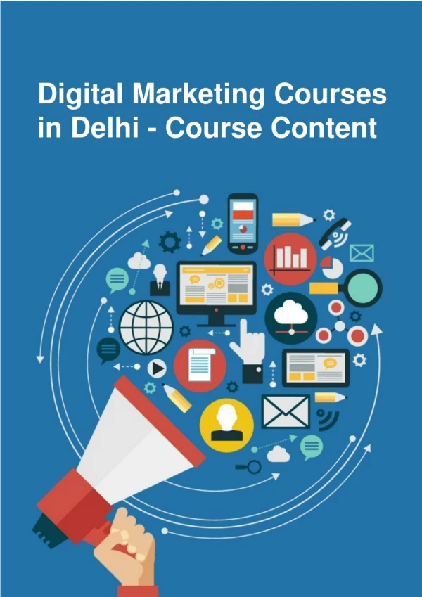 digital marketing courses in delhi course content