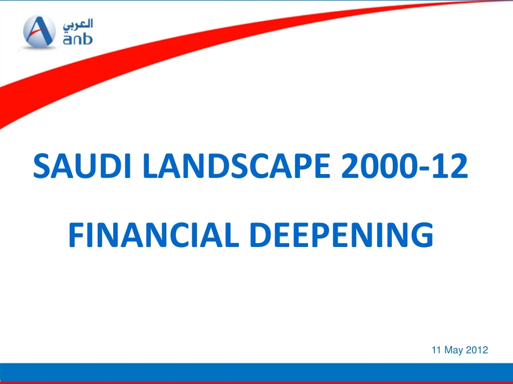 saudi landscape 2000 12 financial deepening