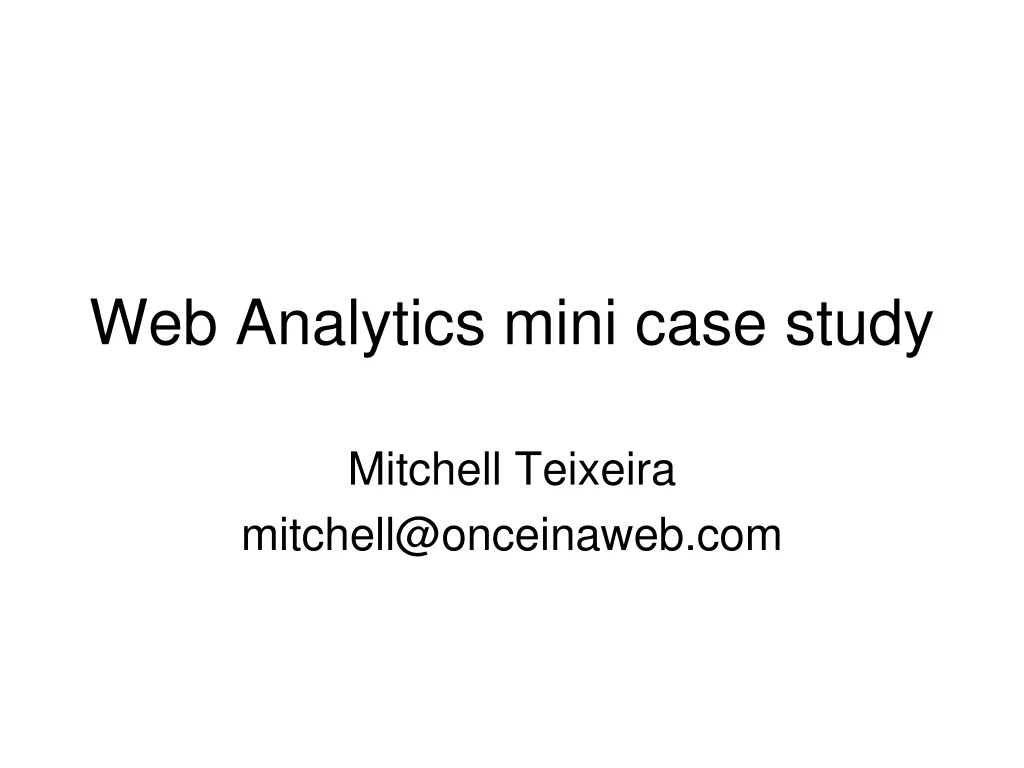 case study web analytics
