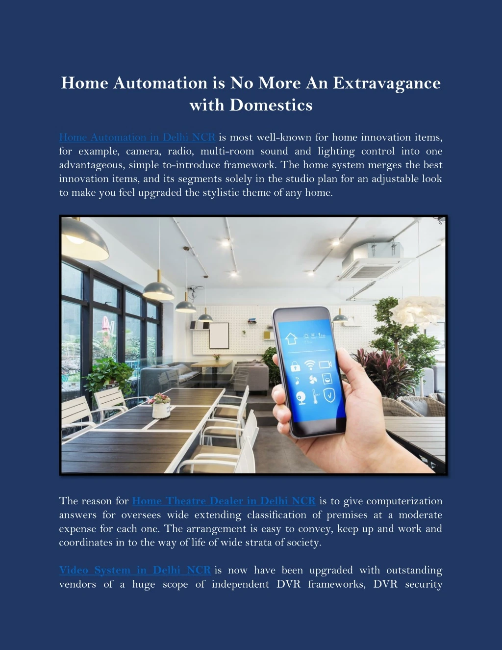 home automation is no more an extravagance with
