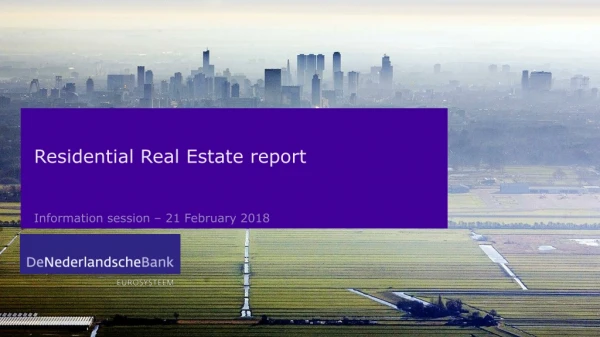 Residential Real Estate report