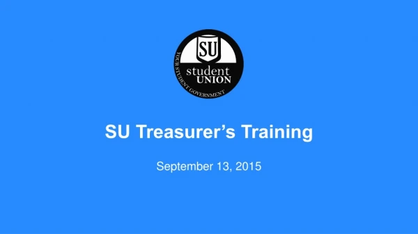 SU Treasurer’s Training