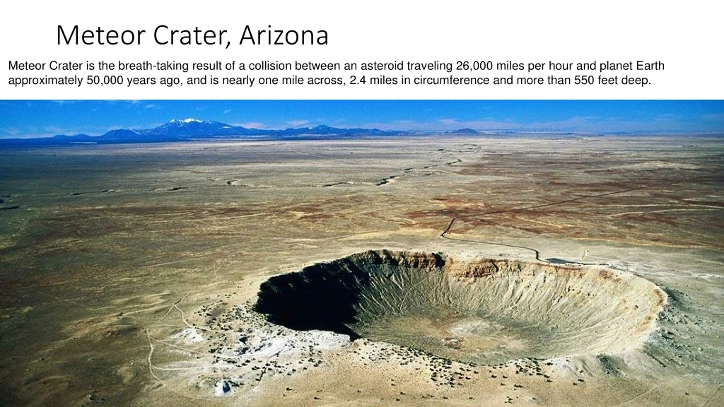 meteor crater arizona