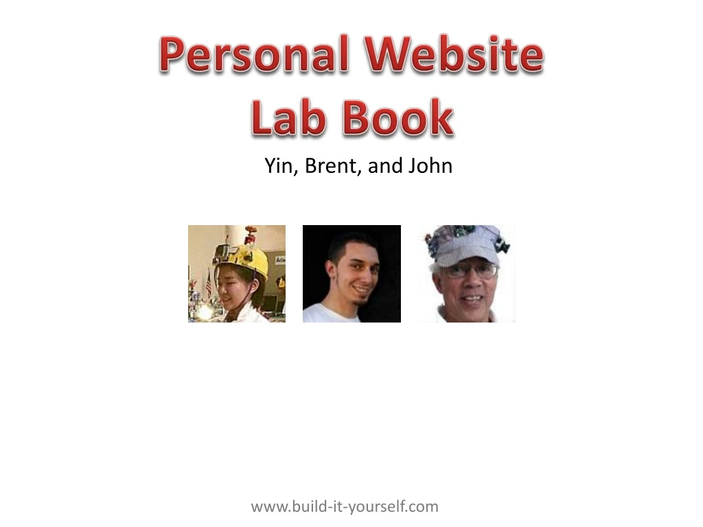 personal website lab book