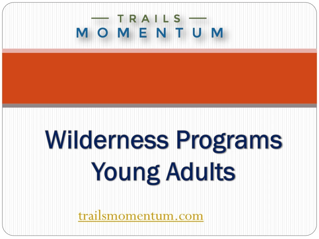 wilderness programs young adults