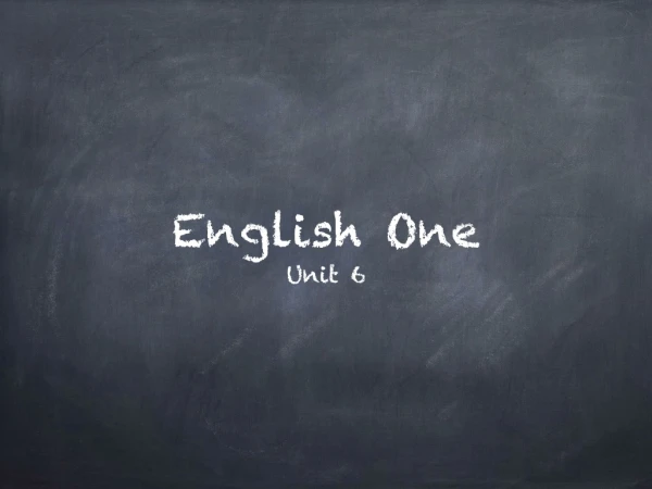 English One