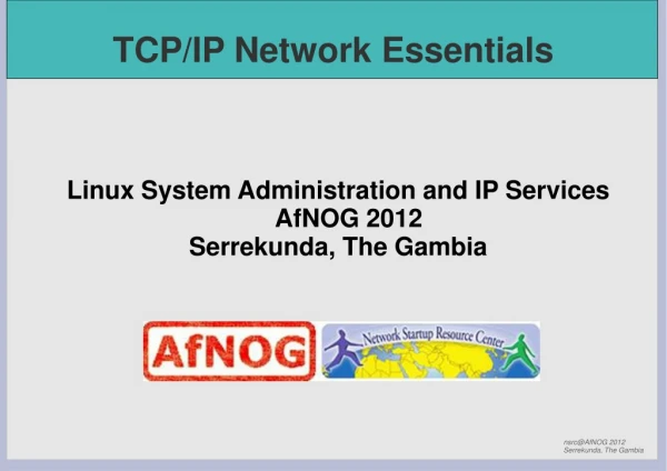 TCP/IP Network Essentials