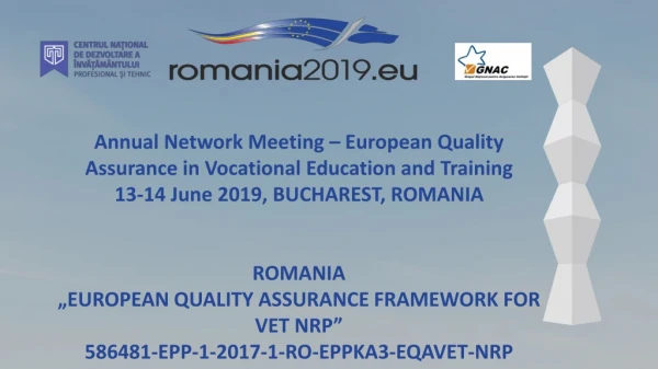 Annual Network Meeting – European Quality Assurance in Vocational Education and Training