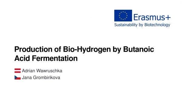 Production of Bio-Hydrogen by Butanoic Acid Fermentation