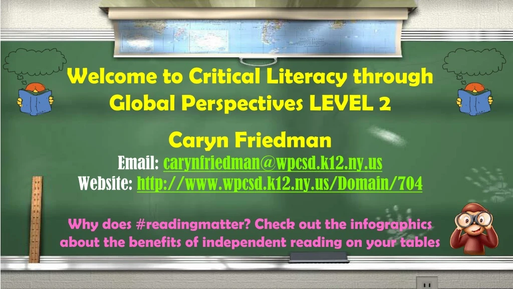 welcome to critical literacy through global