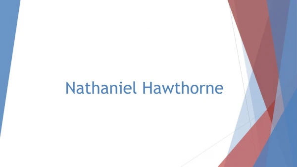 Nathaniel Hawthorne