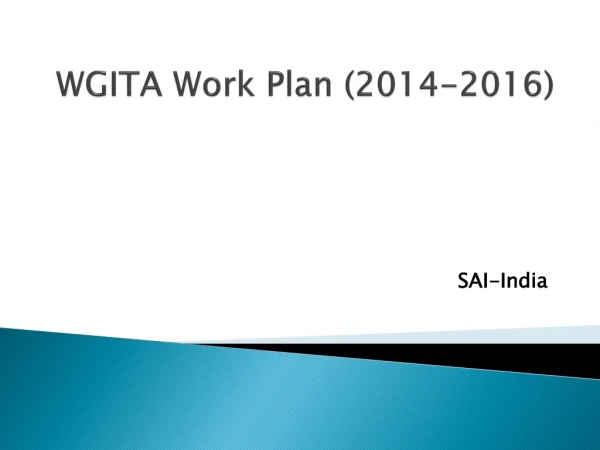 WGITA Work Plan (2014-2016)