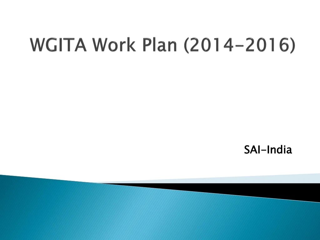 wgita work plan 2014 2016
