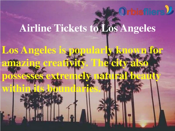 Airline Tickets to Los Angeles