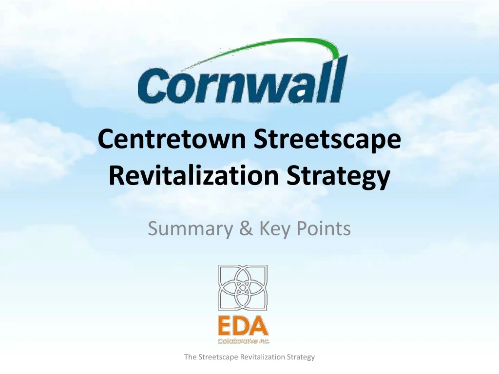 centretown streetscape revitalization strategy