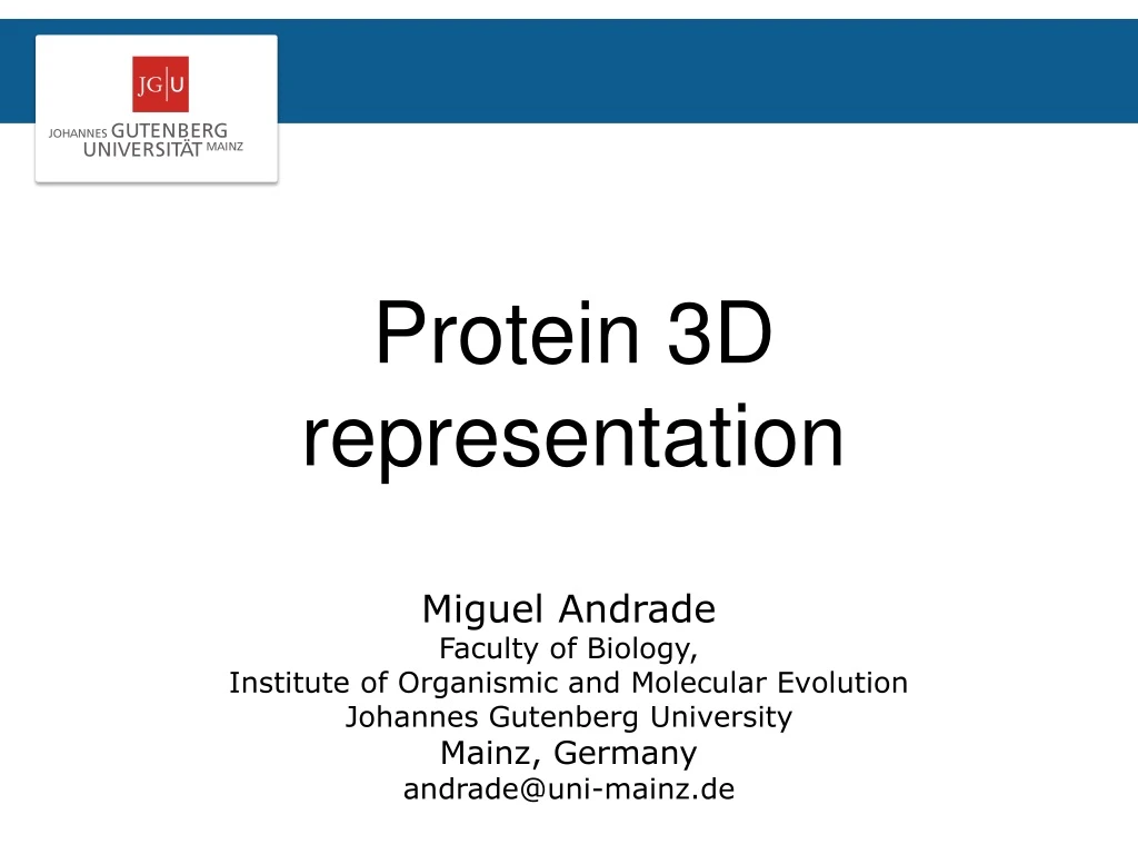 protein 3d representation