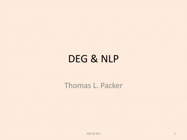 DEG &amp; NLP