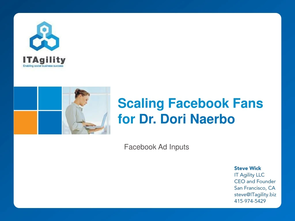 scaling facebook fans for dr dori naerbo