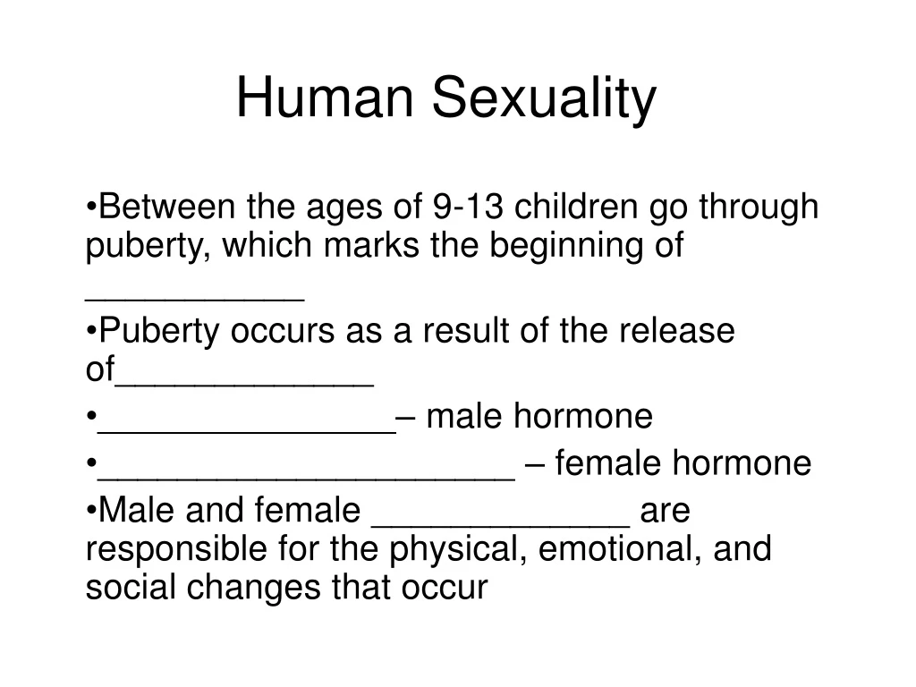 Ppt Human Sexuality Powerpoint Presentation Free Download Id8940725 8094