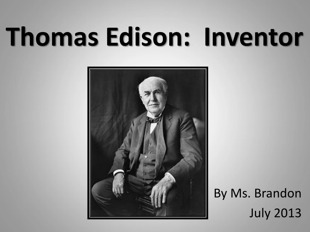 thomas edison inventor