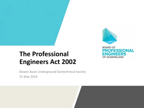 The Professional Engineers Act 2002