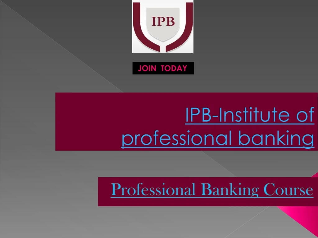 ipb institute of professional banking