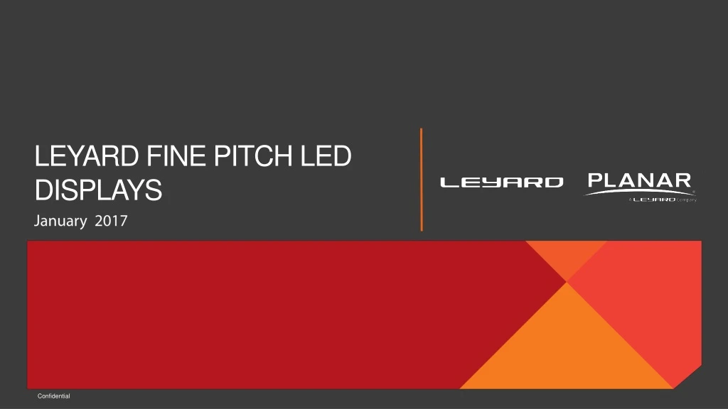 leyard fine pitch led displays