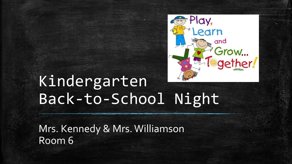 kindergarten back to school night