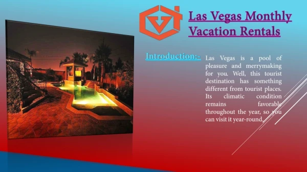 Las Vegas Monthly Vacation Rentals