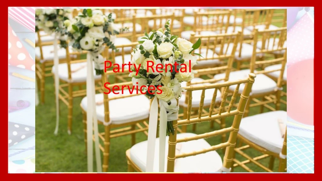 party rental services