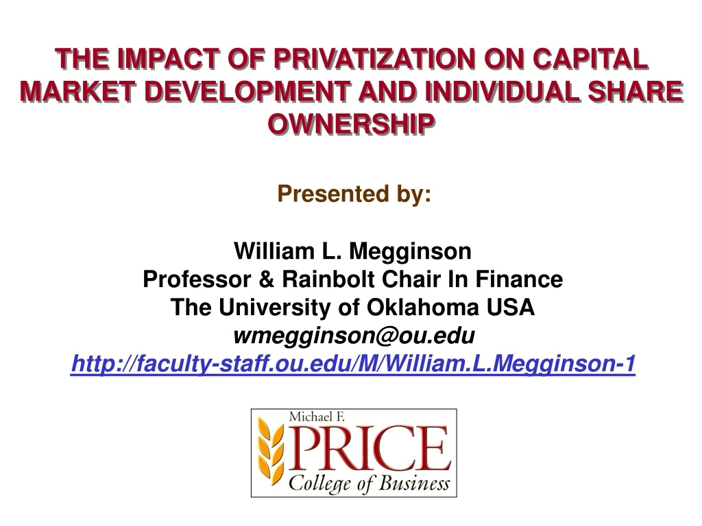 the impact of privatization on capital market