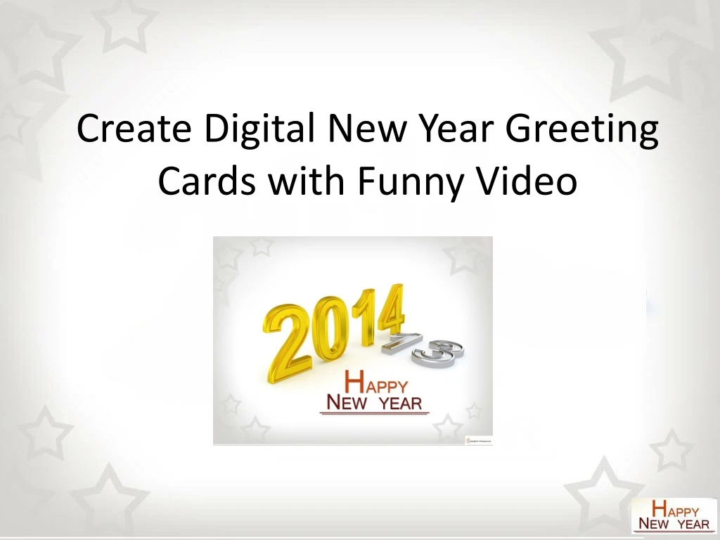 create digital new year greeting cards with funny video