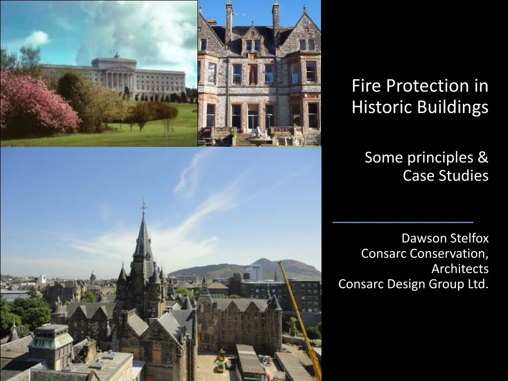 fire protection in historic buildings some