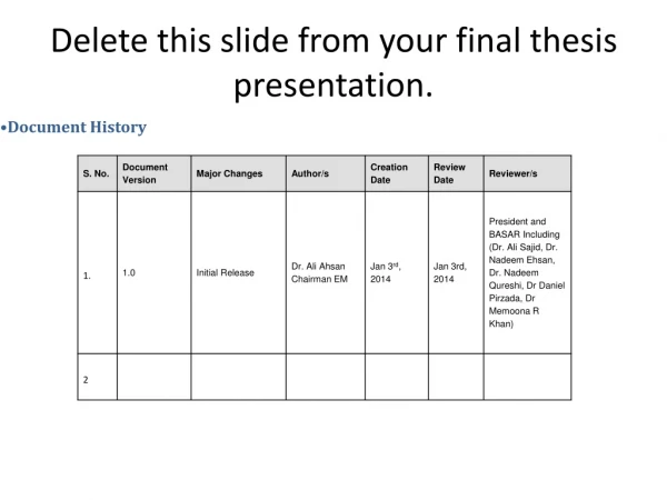 Delete this slide from your final thesis presentation.