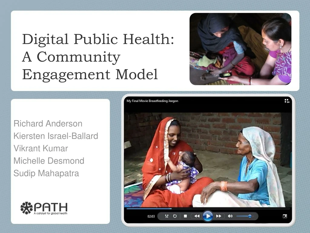 digital public health a community engagement model
