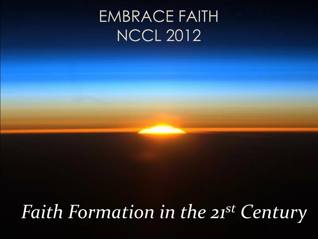 embrace faith nccl 2012