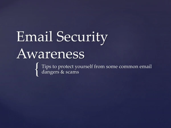 Email Security Awareness