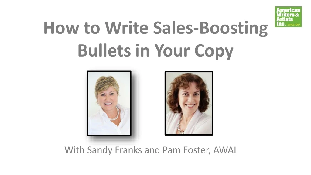 how to write sales boosting bullets in your copy