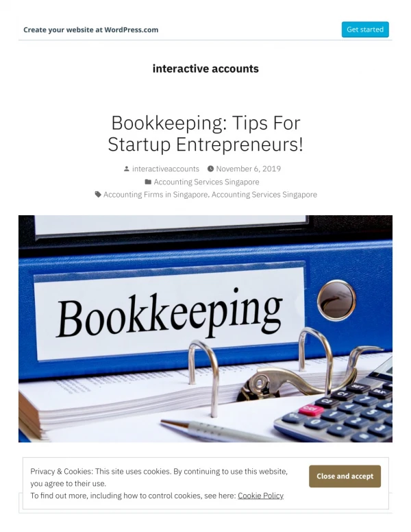 Bookkeeping: Tips For Startup Entrepreneurs!