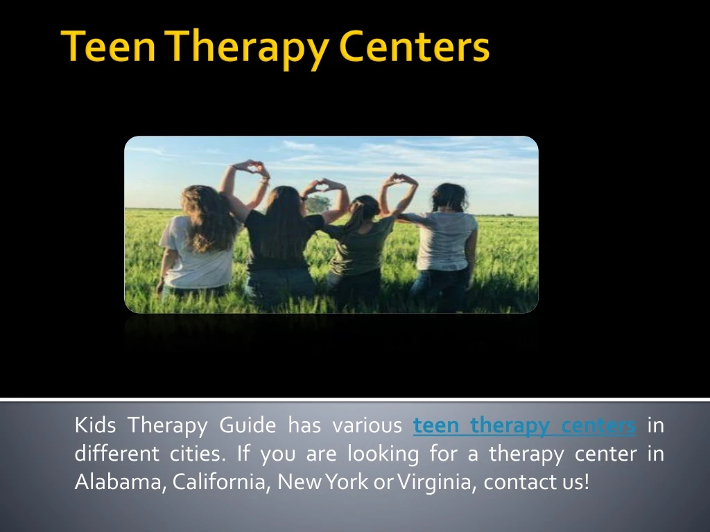 teen therapy centers