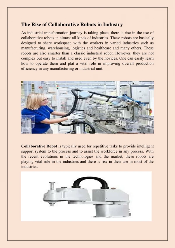 Industrial robot manufacturers- A & R Technology