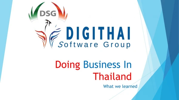 Doing Business In Thailand
