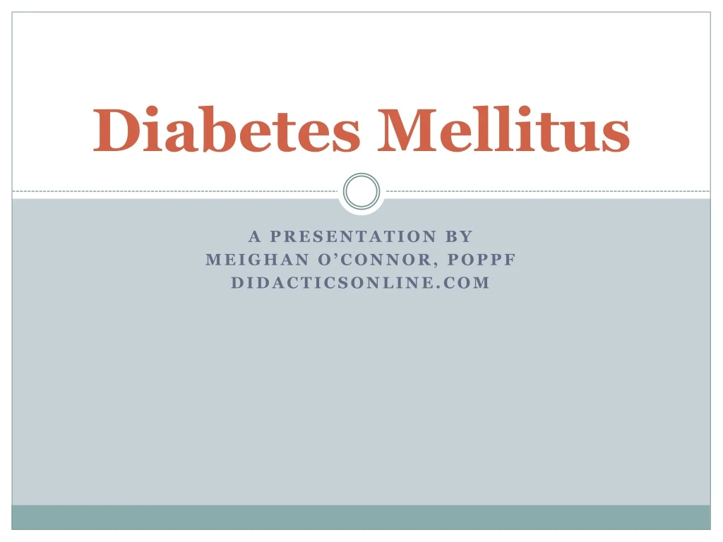 diabetes mellitus