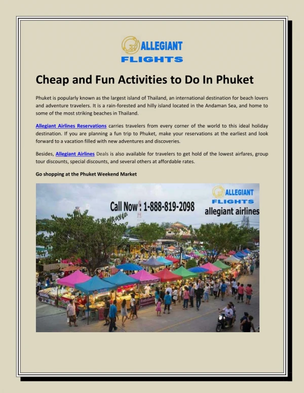 Cheap and Fun Activities to Do In Phuket