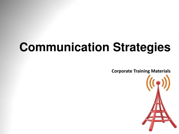 Communication Strategies Corporate Training Materials