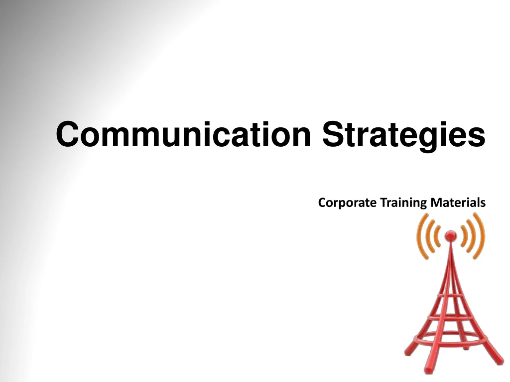 communication strategies corporate training