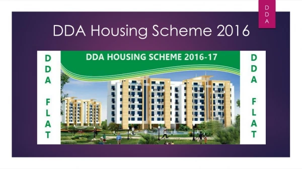DDA Housing Scheme 2016